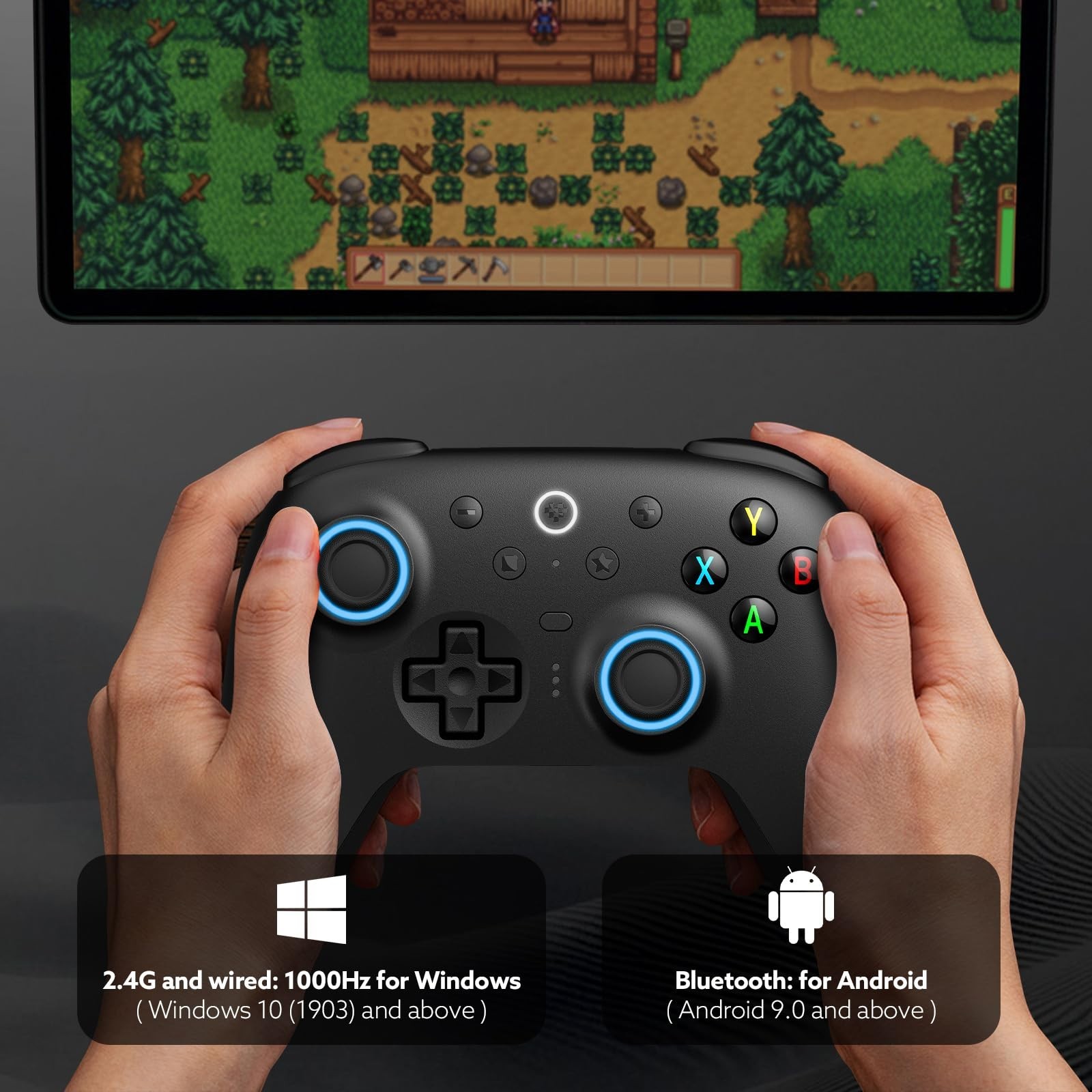 8BitDo Ultimate 2 Wireless Controller Bluetooth PC Android Steam Apple1000Hz RGB