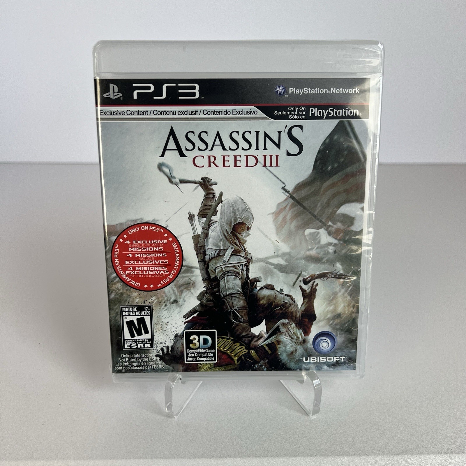 Assassin’s Creed III (Sony PlayStation 3, 2012) PS3 Brand New Sealed