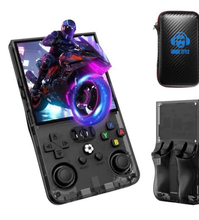 (18)R36 Max Handheld Retro Game Console 4″ IPS Screen Open Source Emulator