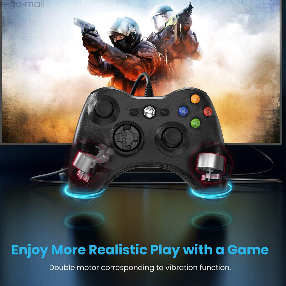 Wired /Wireless Xbox 360 Wired Gamepad Controller for Xbox 360/Slim PC Windows