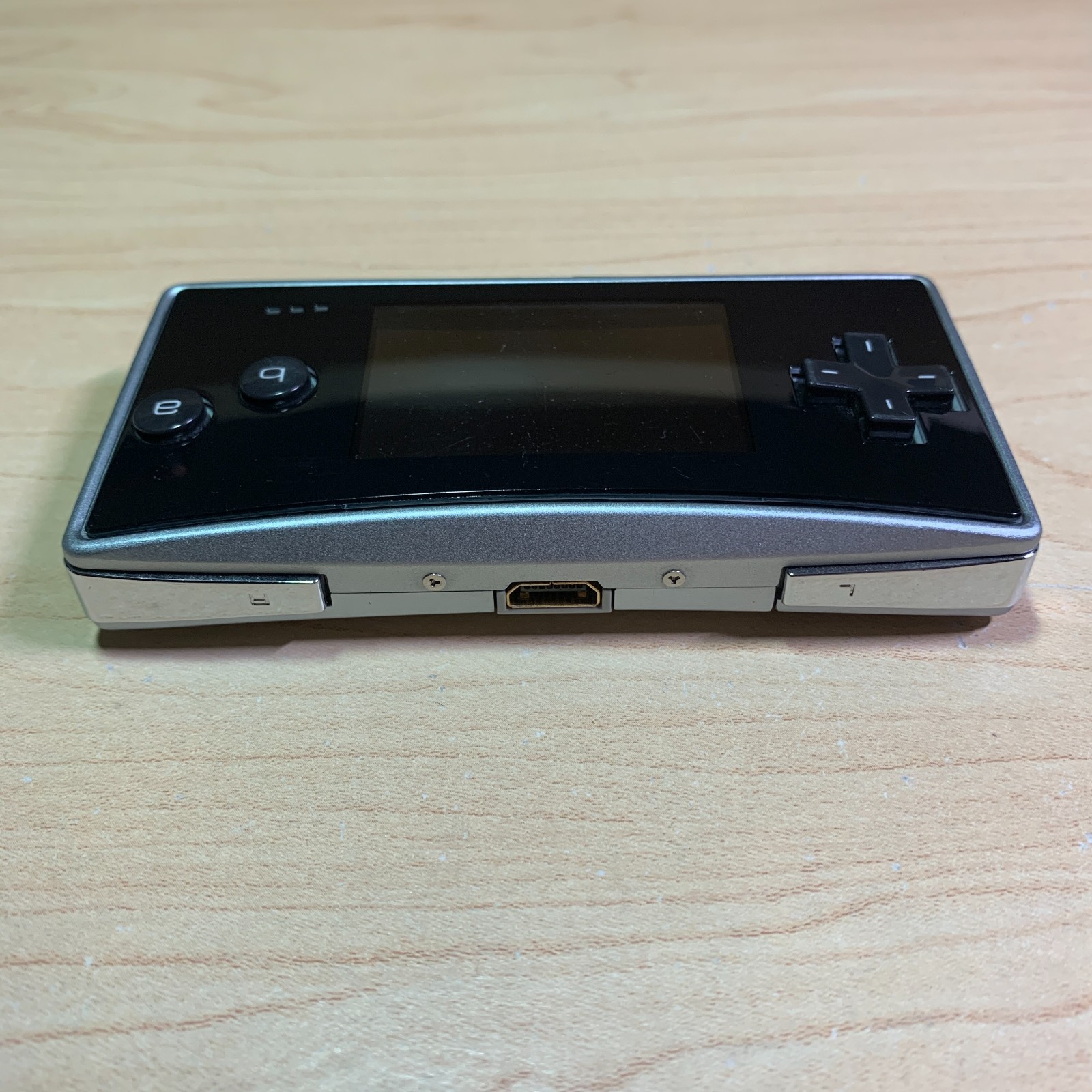 Nintendo Game Boy Micro Silver Console New Battery Faceplate Charger Tested