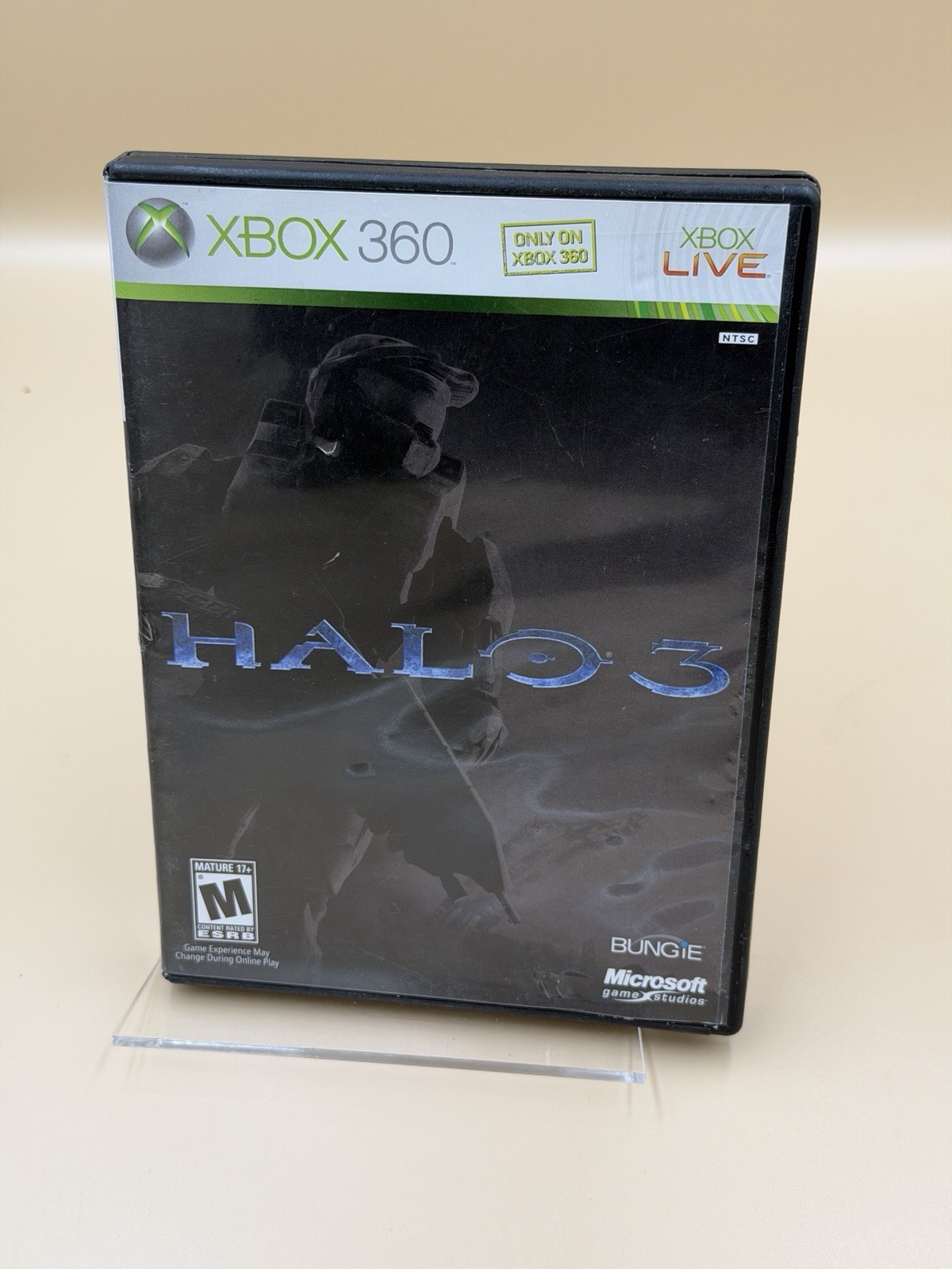 Halo 3 Legendary Edition Xbox 360 Master Chief Helmet Stand Box *Missing game*