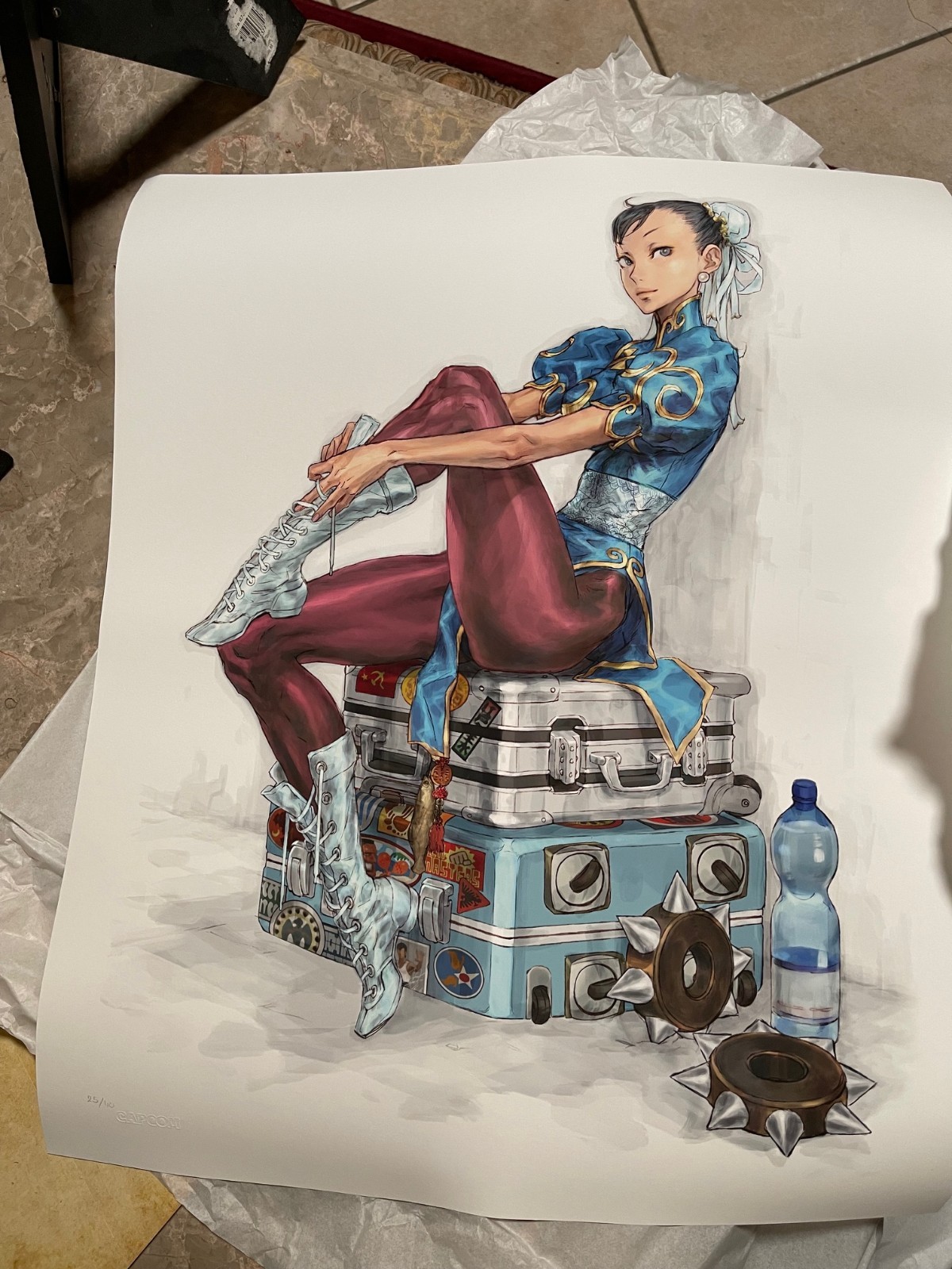Street Fighter Chun-Li Cook and Becker Art Print Nishimura Capcom Numbered 25/40