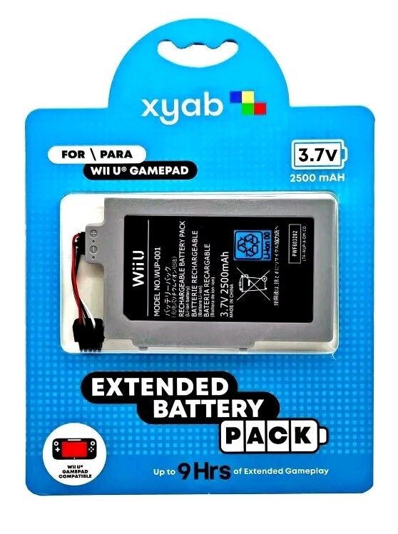 High quality Rechargeable Battery Pack For Nintendo Wii U® Gamepad 2500 mah