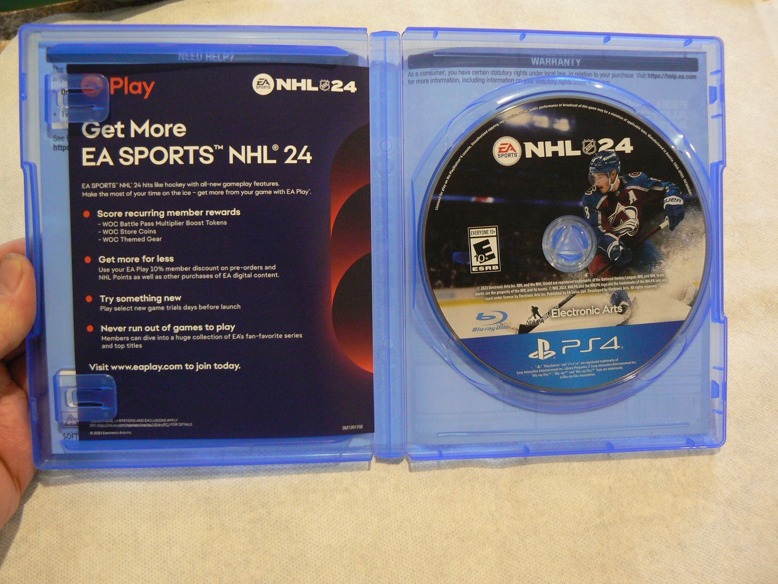 NHL 24 (Sony PlayStation 4, PS4, 2023) Tested Working Perfectly