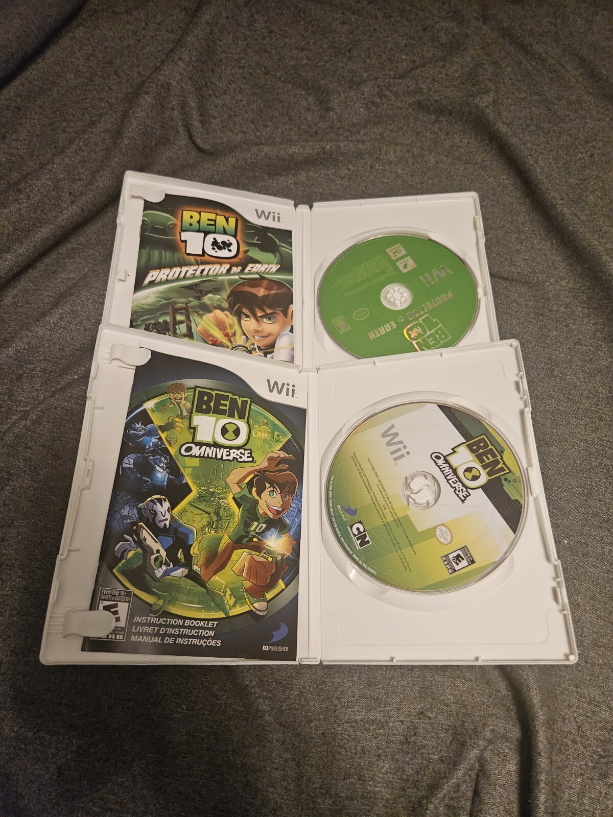 Lot Of 2 Ben 10: Protector of Earth/Omniverse Nintendo Wii