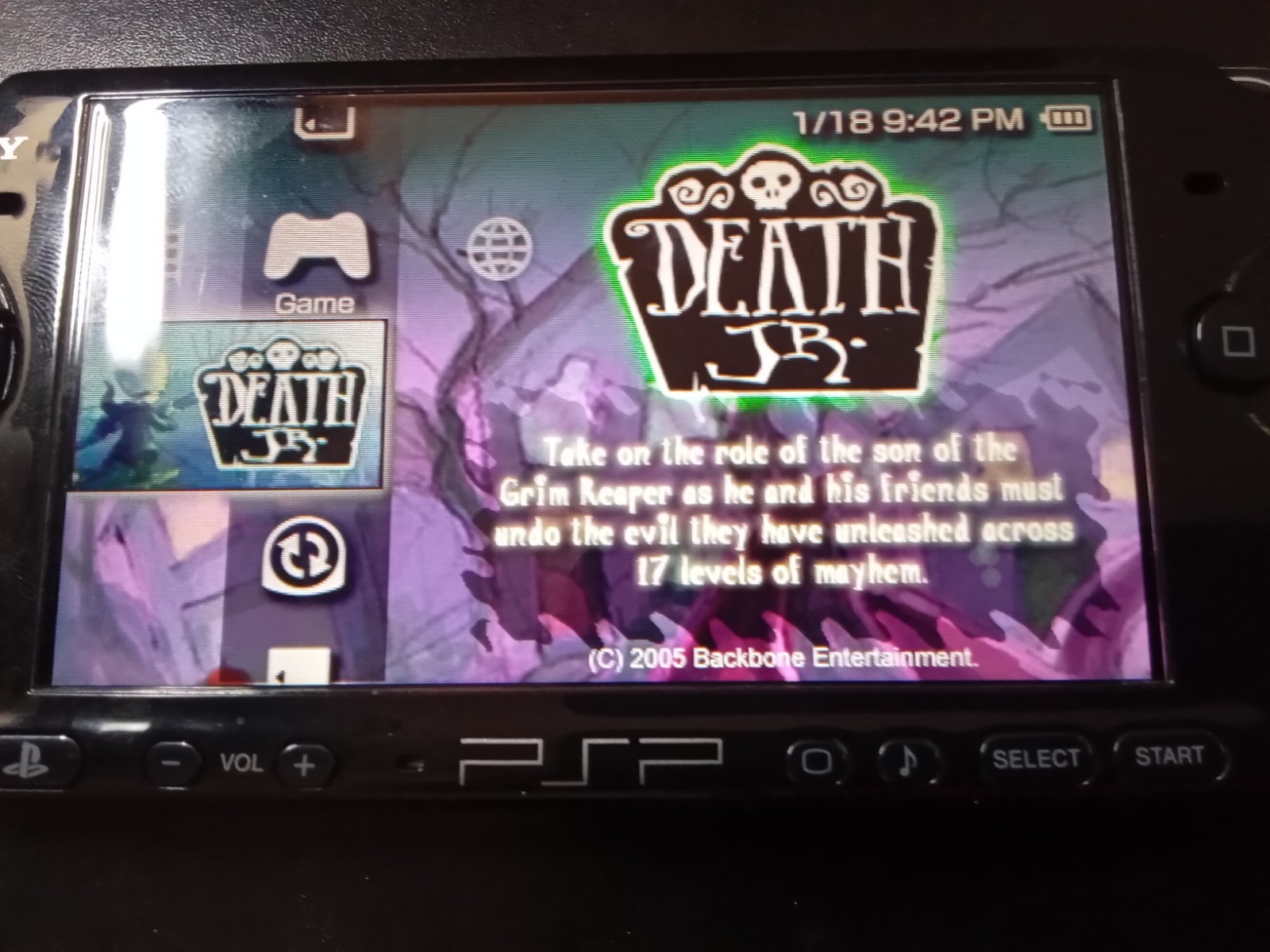 Death Jr. (Sony PSP, 2005) *TESTED*