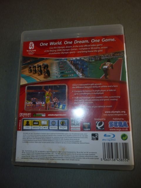 PS3 Beijing Olympics 2008 Made in Austria Original SEGA box + Manual in English