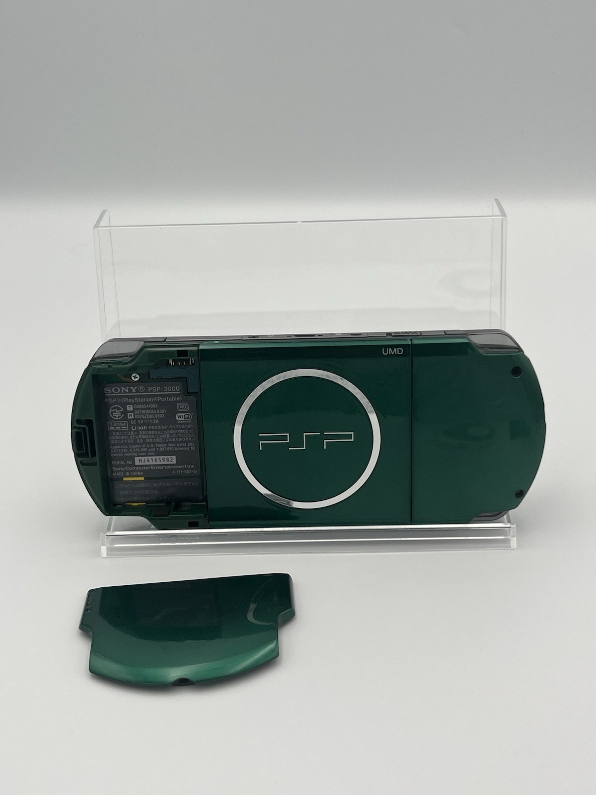 Sony PSP 3000 Console Spirited Green W/ New Battery & Charger Boxed 4GB SD Card