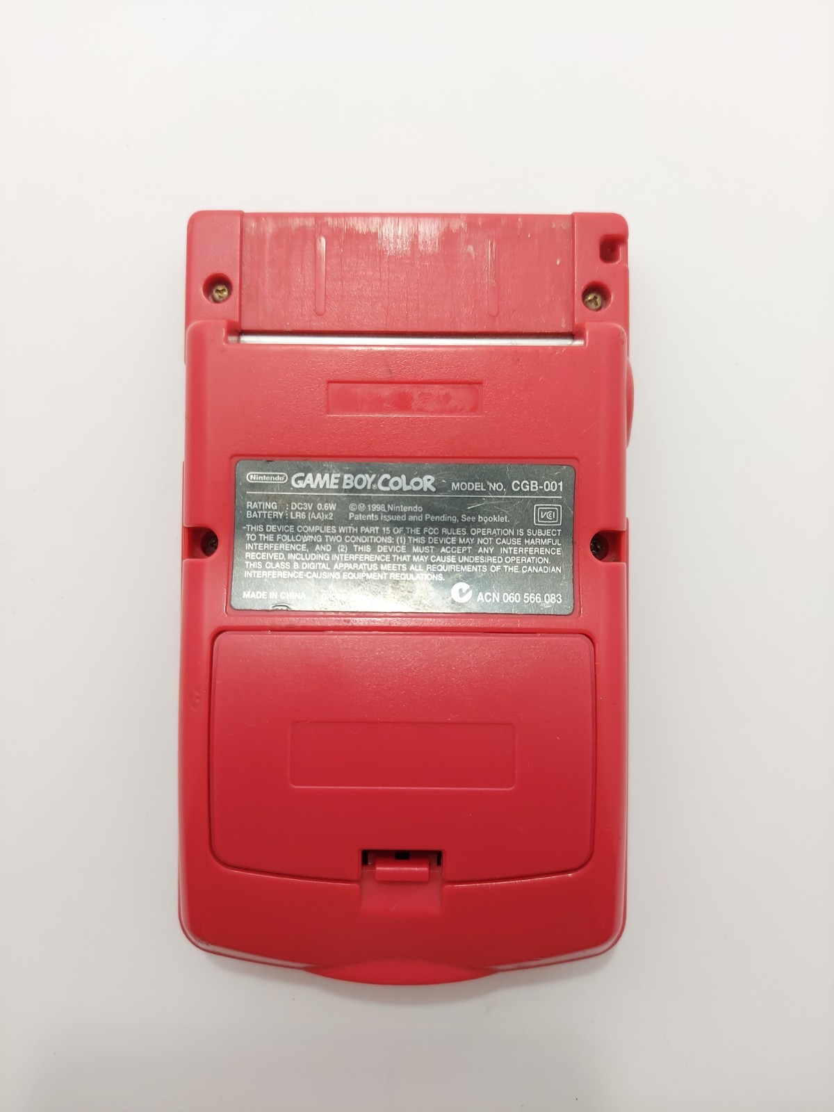 Nintendo Game Boy Color CGB-001 Pink Berry TESTED