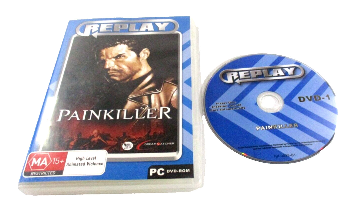 Painkiller PC DVD ROM Game No Manual MA15+ 2004 Dreamcatcher Interactive Tested