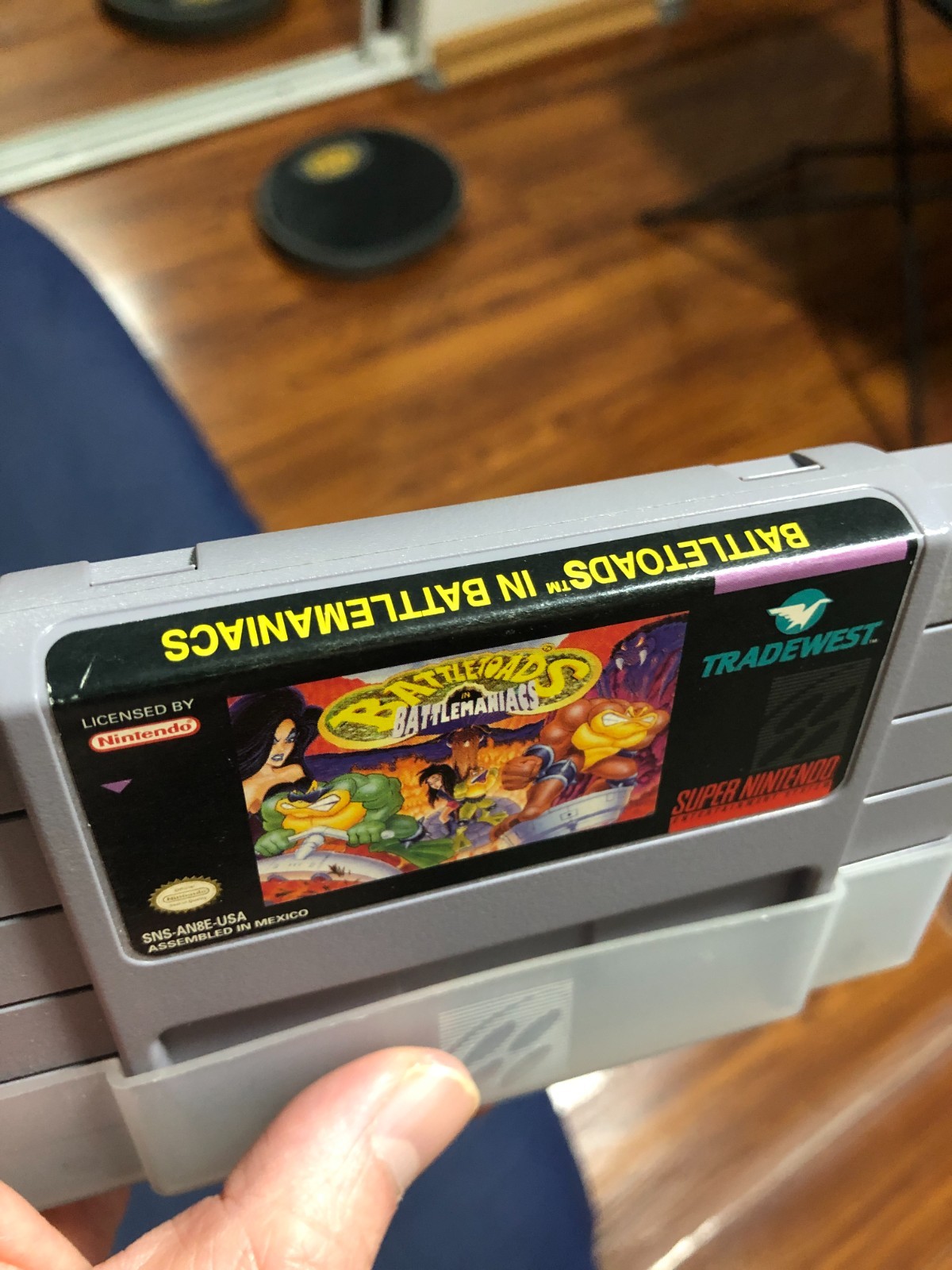 Battletoads in Battlemaniacs (SNES) (Majesco) CIB Damaged Box, Untested