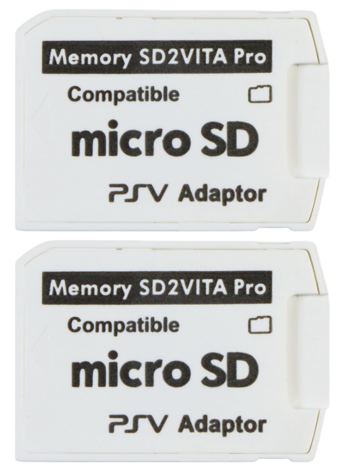 PS Vita SD Card Adapter – 2 Pack for PS Vita 1000/2000 & PSTV – High-Speed Trans
