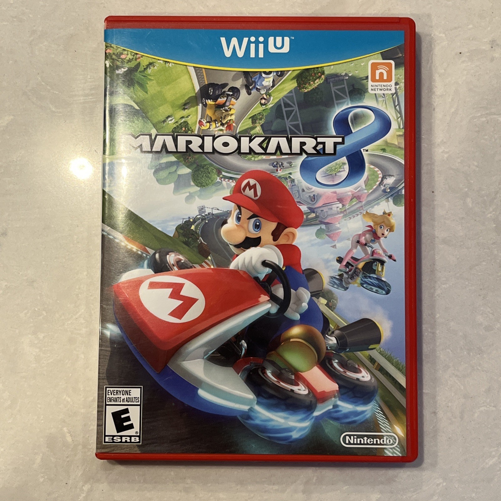 SUPER MARIO KART 8 WII U NINTENDO WIIU WII U GAME & CASE EXCELLENT SHAPE NES HQ