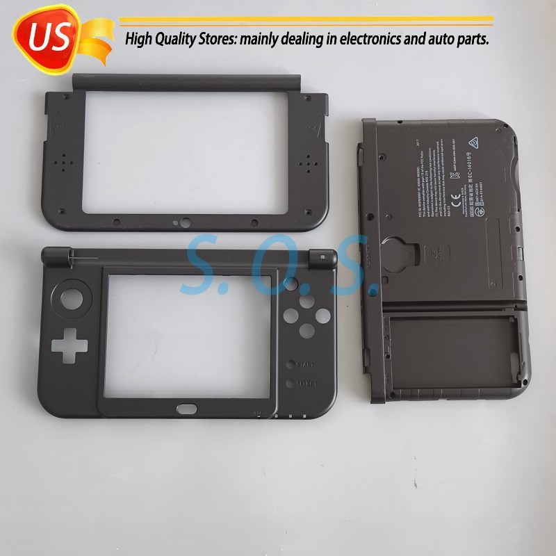 3in1 Top Bottom Middle Frame Housing Shell Case Battery Cover For New 3DS XL LL