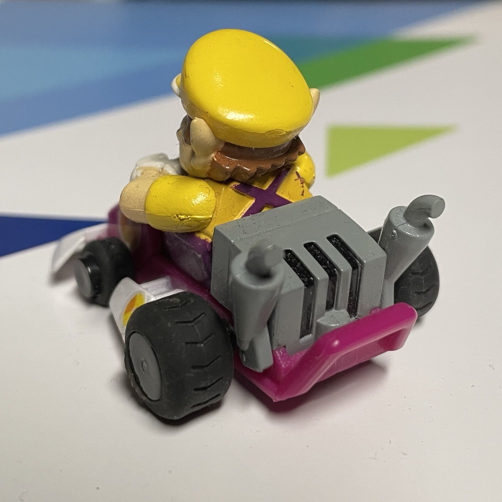 Tomy Yujin WARIO Nintendo MARIOKART Pullback Racer 2005 Rare Toy Car