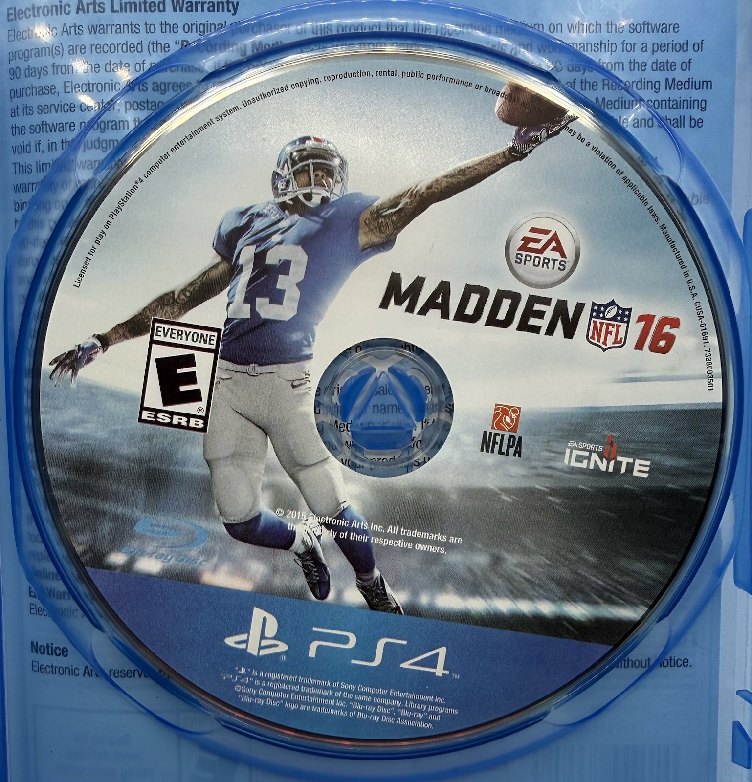 Madden NFL 16 For PlayStation 4 PS4 American Football Sports Rated E 2015