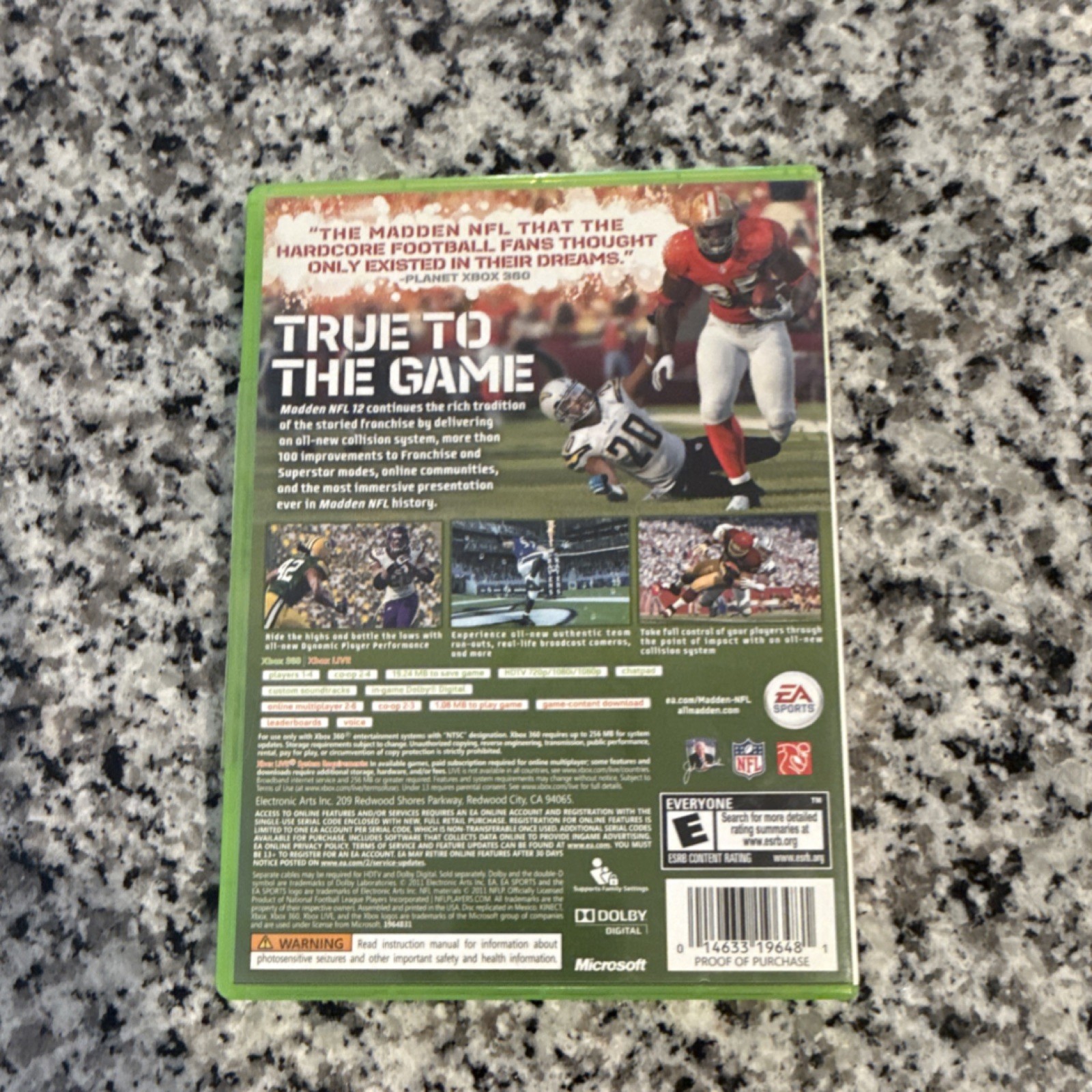 EA SPORTS Madden NFL 12 Xbox 360 Multiplayer Ultimate Team Online Playability