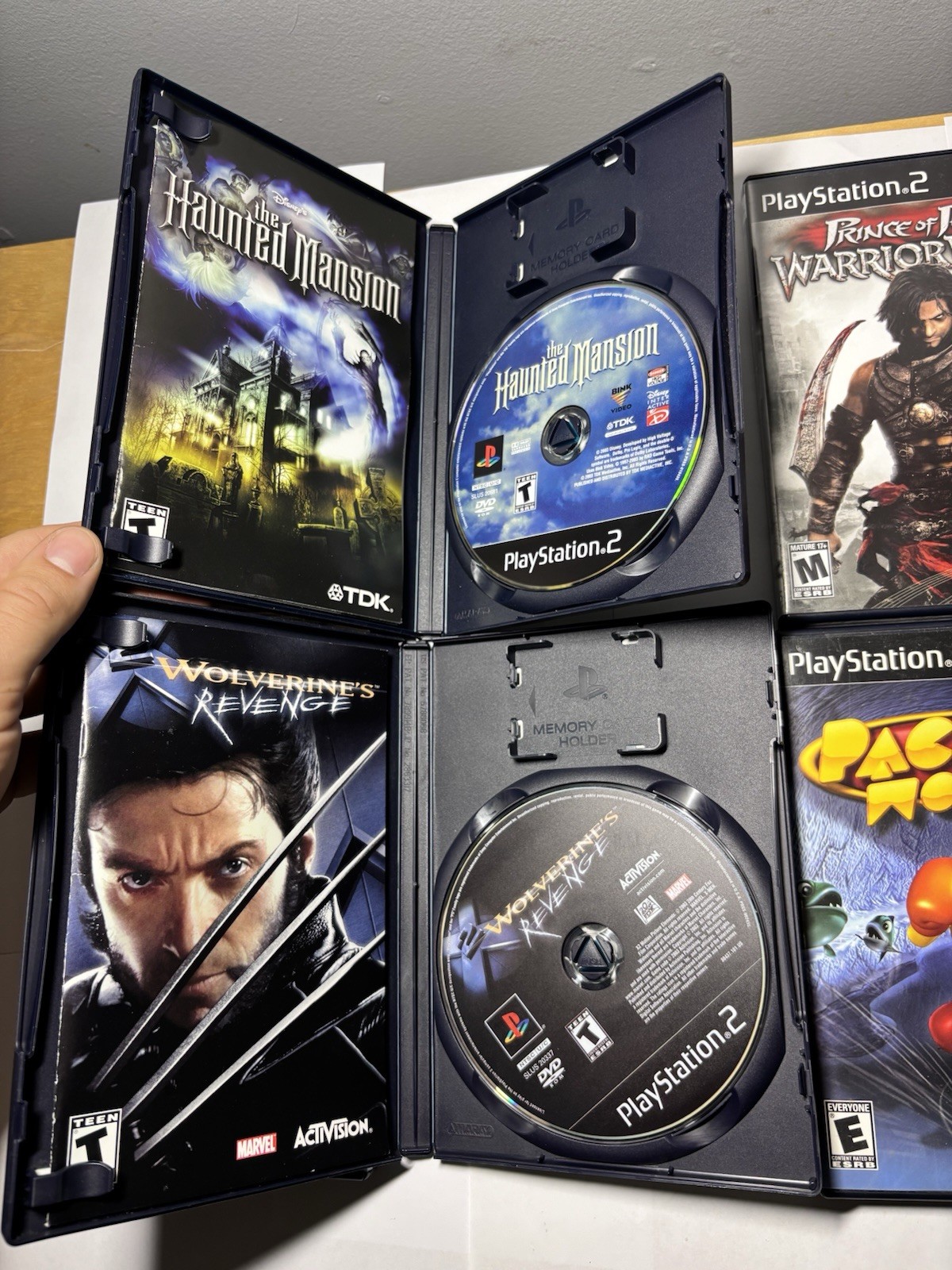 12 PlayStation 2 PS2 Games CIB Tested Lot Ratchet Sphinx Pac-Man Haunted Mansion
