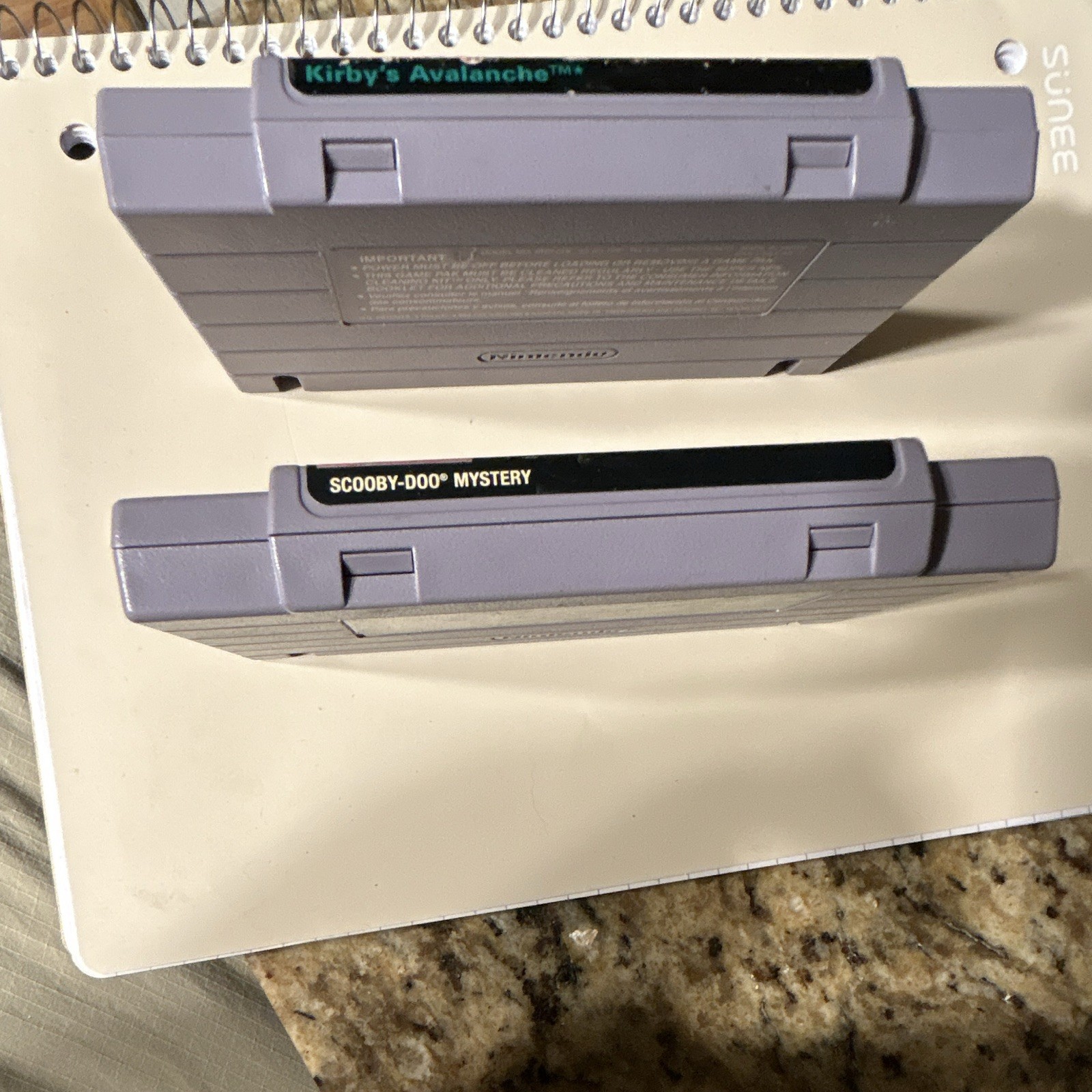 Kirby’s Avalanche & Scooby Doo Mystery Lot Of 2 SNES Games