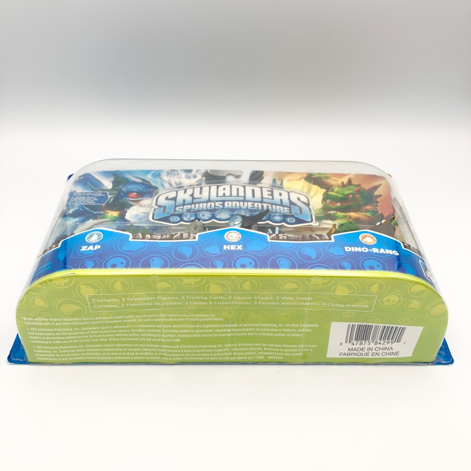 Skylanders Spyros Adventure 3 Pack Zap Hex Dino-Rang Figures NEW