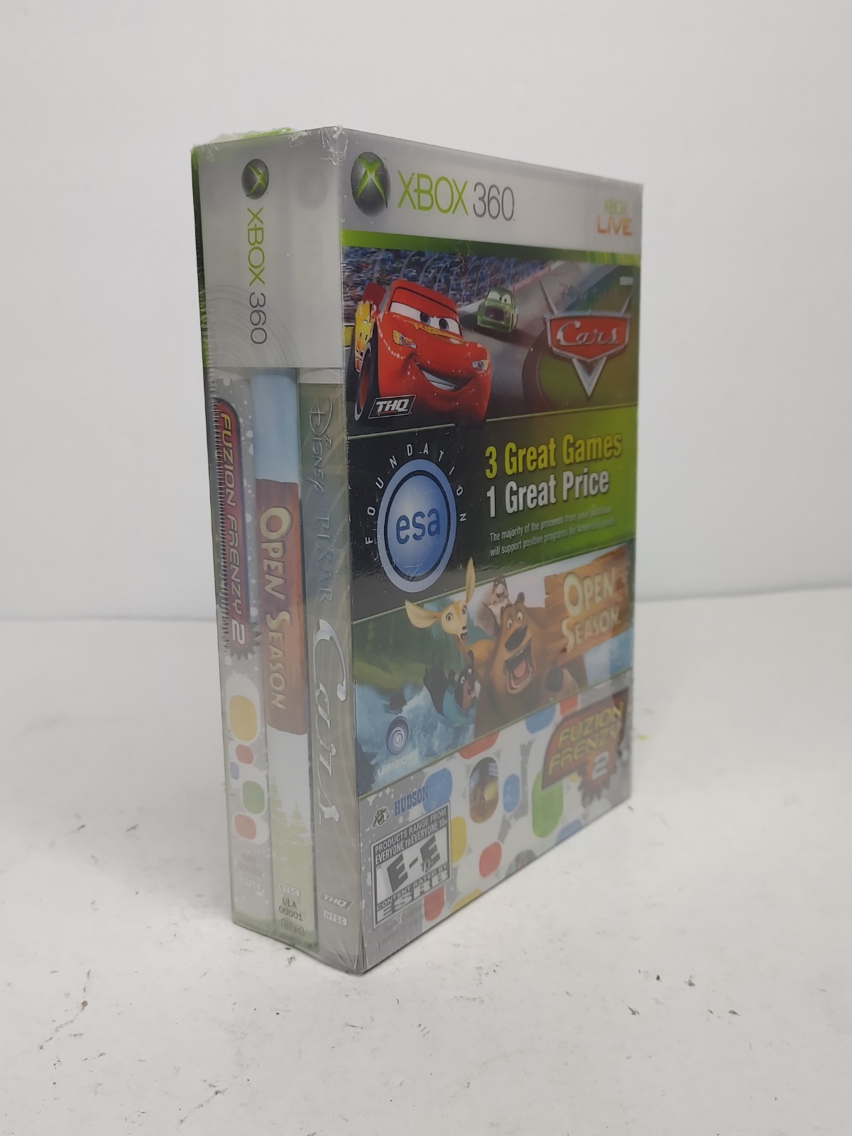 ESA Foundation Bundle (Xbox 360) NEW/SEALED! Fuzion Frenzy 2, Open Season, Cars