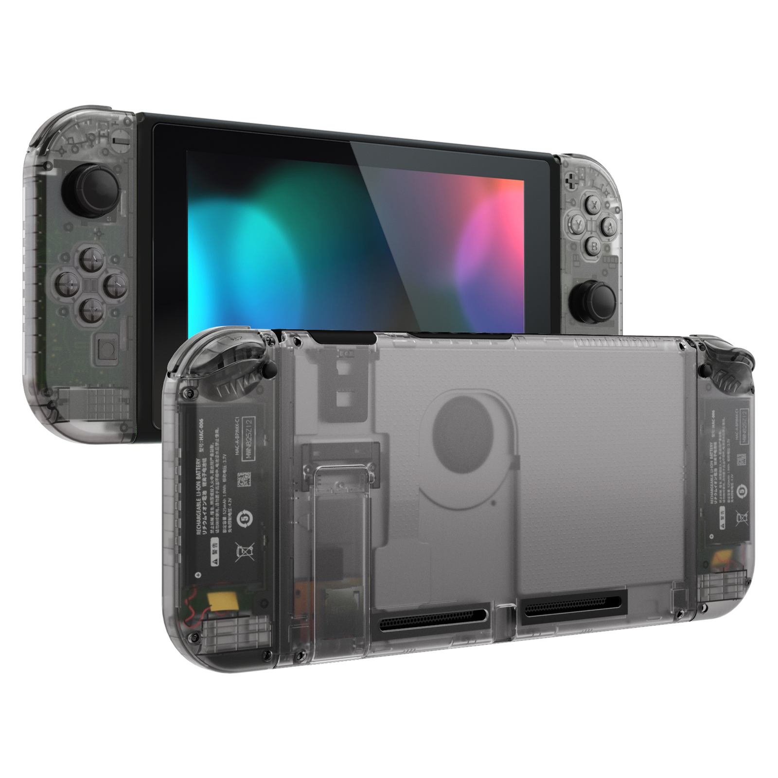 Replacement Full Set Shell Buttons Back Plate for Nintendo Switch Console DIY