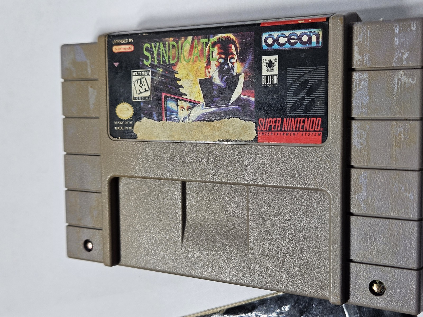 Syndicate (Super Nintendo SNES, 1993) Game Cartridge & Manual Rare – No Box
