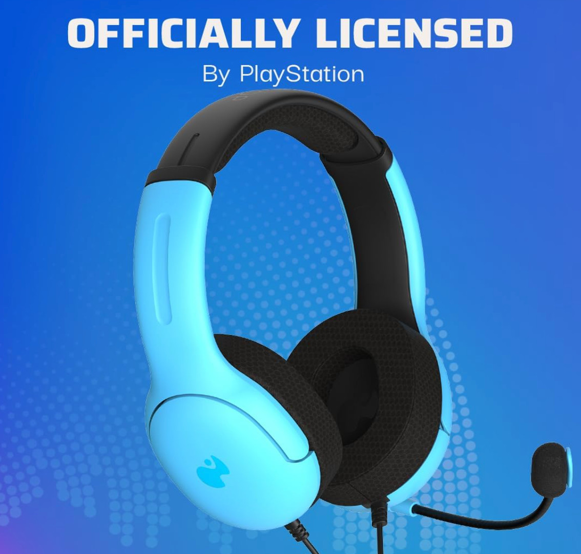 PDP AIRLITE – Wired Gaming Headset – Sony PS5/PS4/PS3/PC – Noise-canceling -Blue