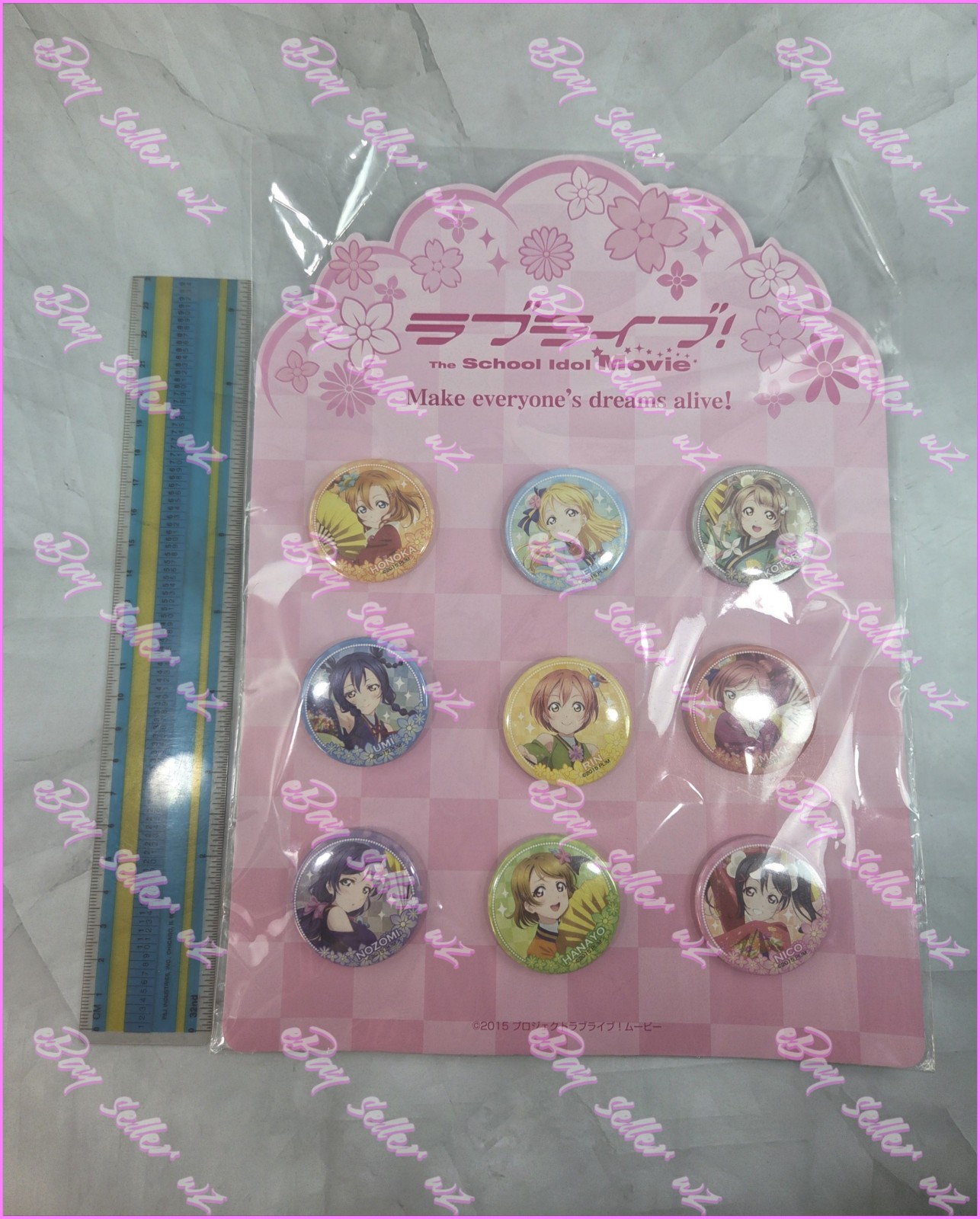 Angelic Angel Love Live Movie Theater Limited Can Badge Set of 9 Muse μ’s