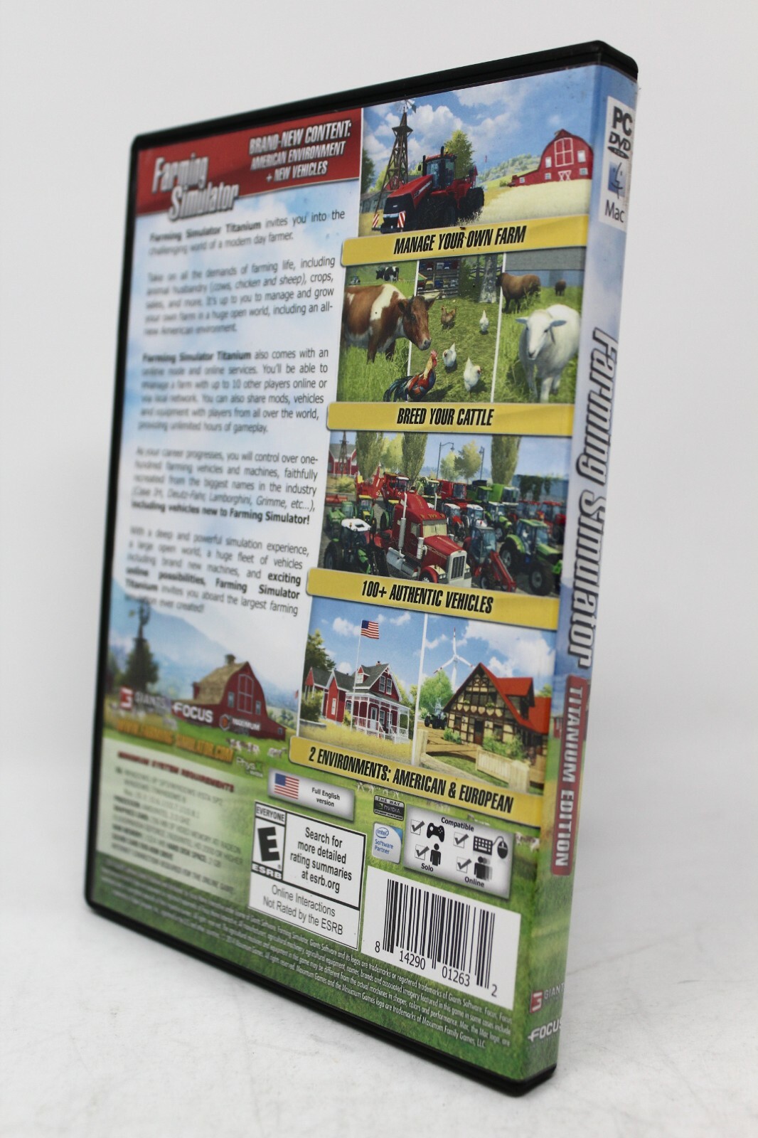 Farming Simulator – Titanium Edition – PC/Mac – Sim Game – W/ User Manual