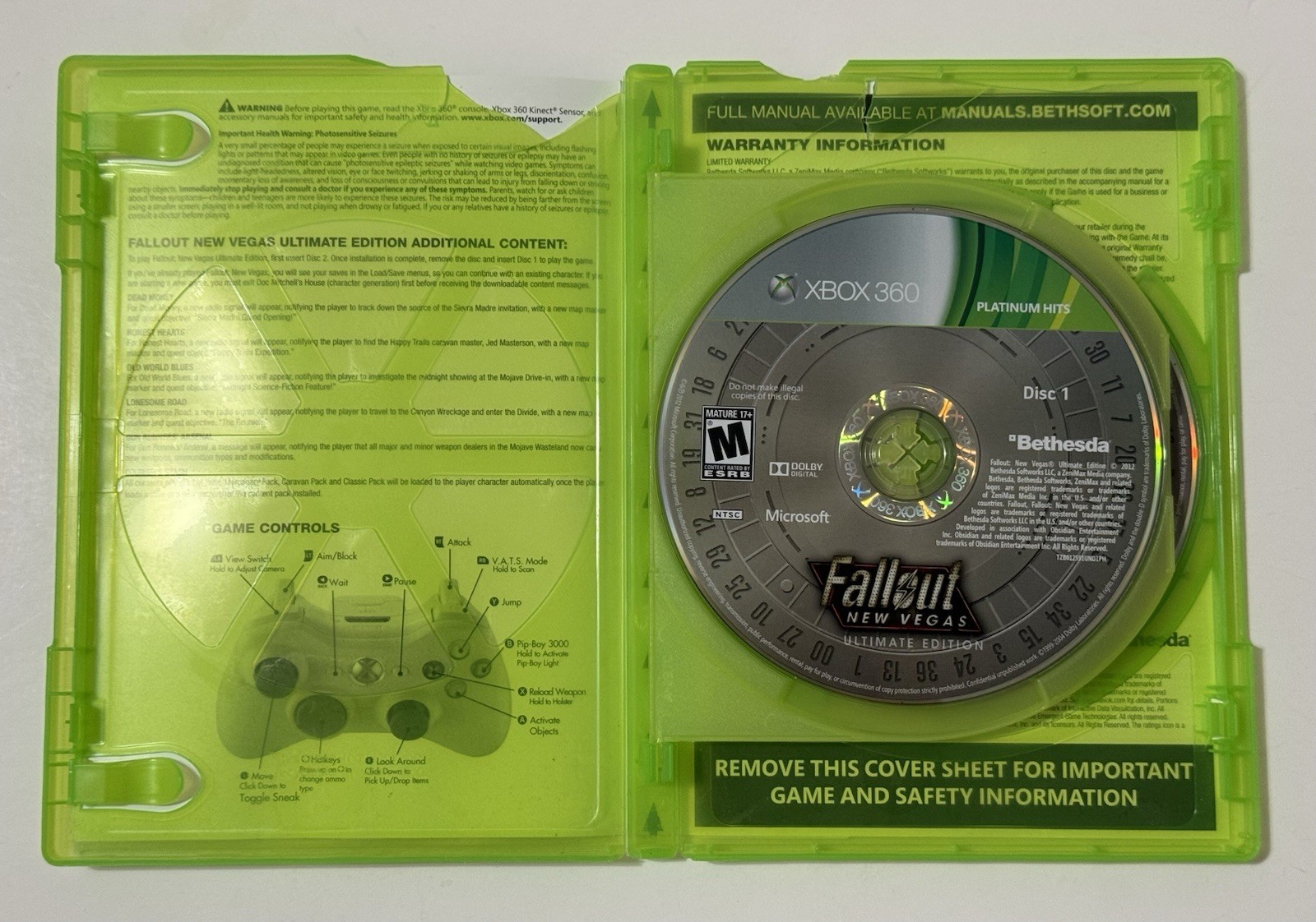 Fallout: New Vegas [Ultimate Edition] Xbox One/360 *Rare/Case Damage*