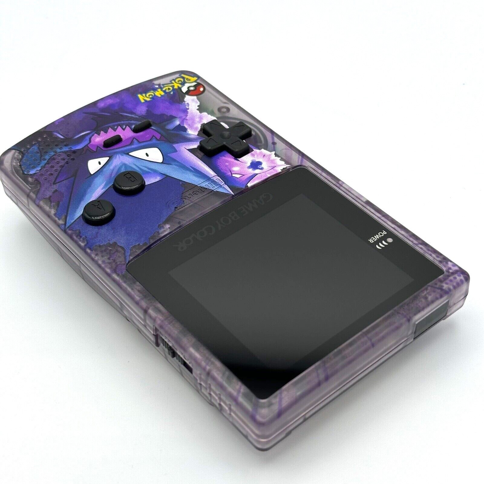 Nintendo Game Boy Color GBC IPS Q5 Backlight Mod Pokemon Haunter Smoke Console