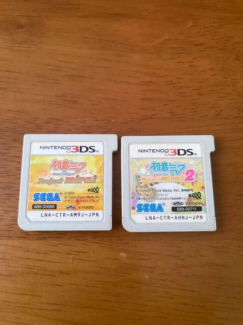 Nintendo 3DS Hatsune Miku Project mirai & Project mirai 2 set Japan nc