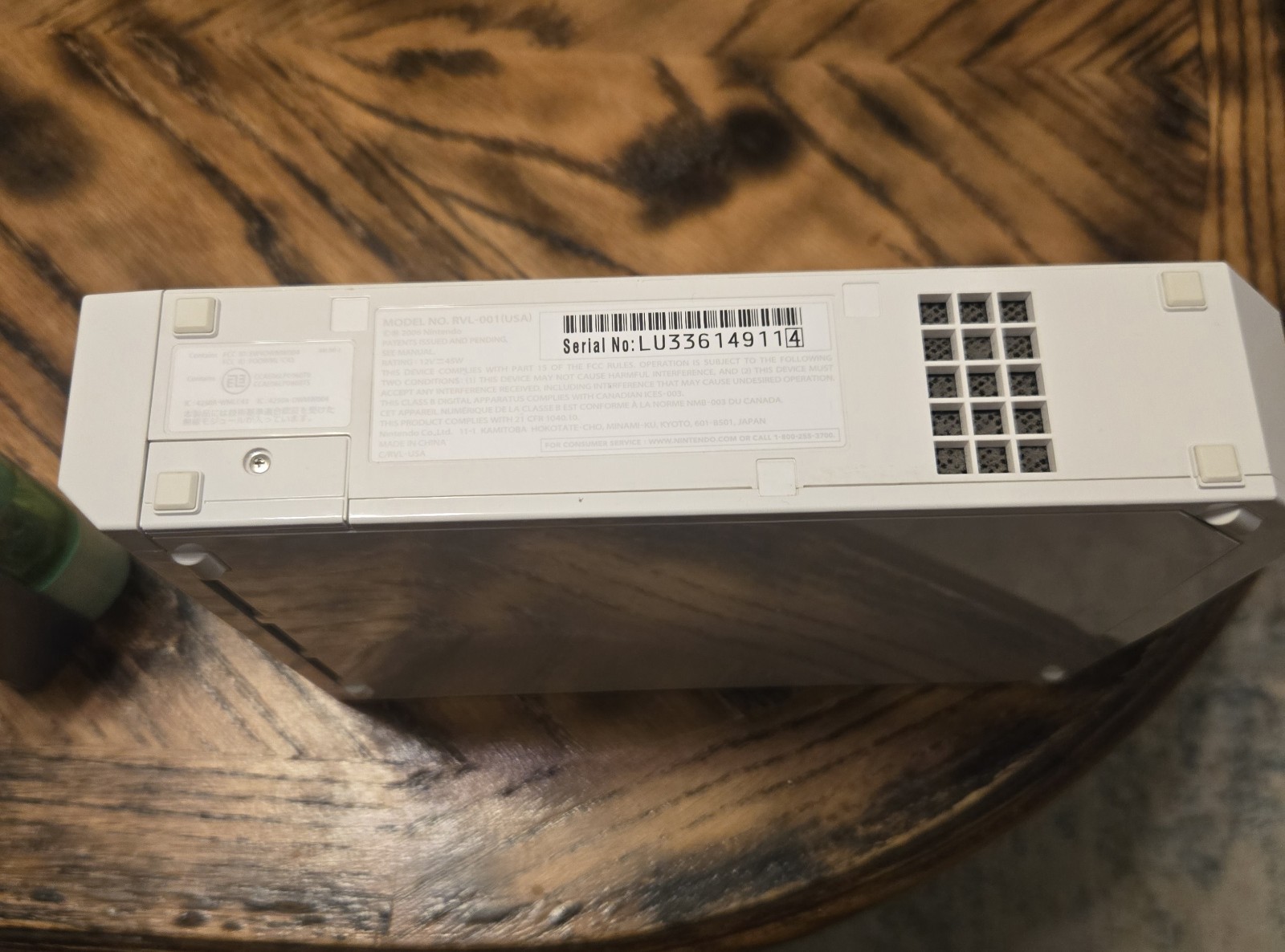 Nintendo Wii White Console RVL-001(USA) NTSC-U/C Backward Compatible 480p