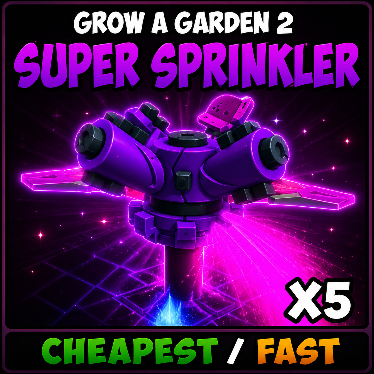 ✨Grow A Garden 2 | Super Sprinkler 5x | GAG2 Fastest/Cheapest ✨