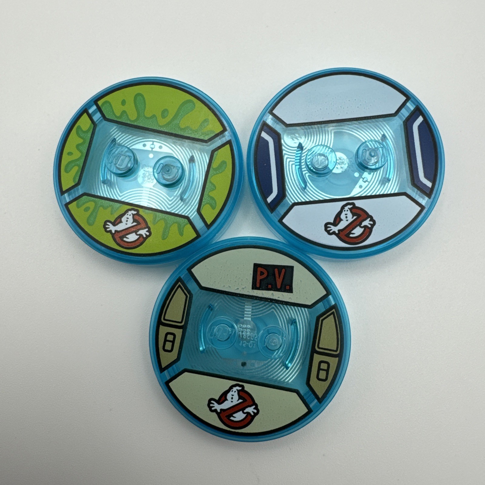 LEGO Dimensions Slimer, Stay Puft, and Peter Venkman Ghostbusters Tag Disc Only