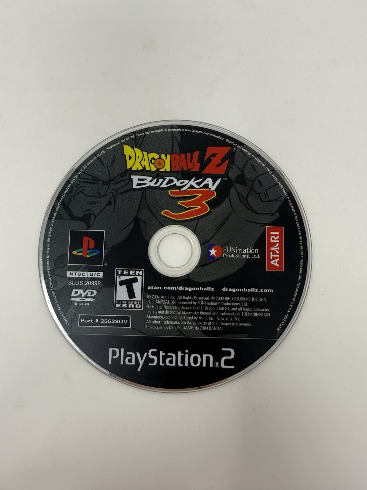Dragon Ball Z: Budokai 3 (Sony PlayStation 2, 2004) Disc Only