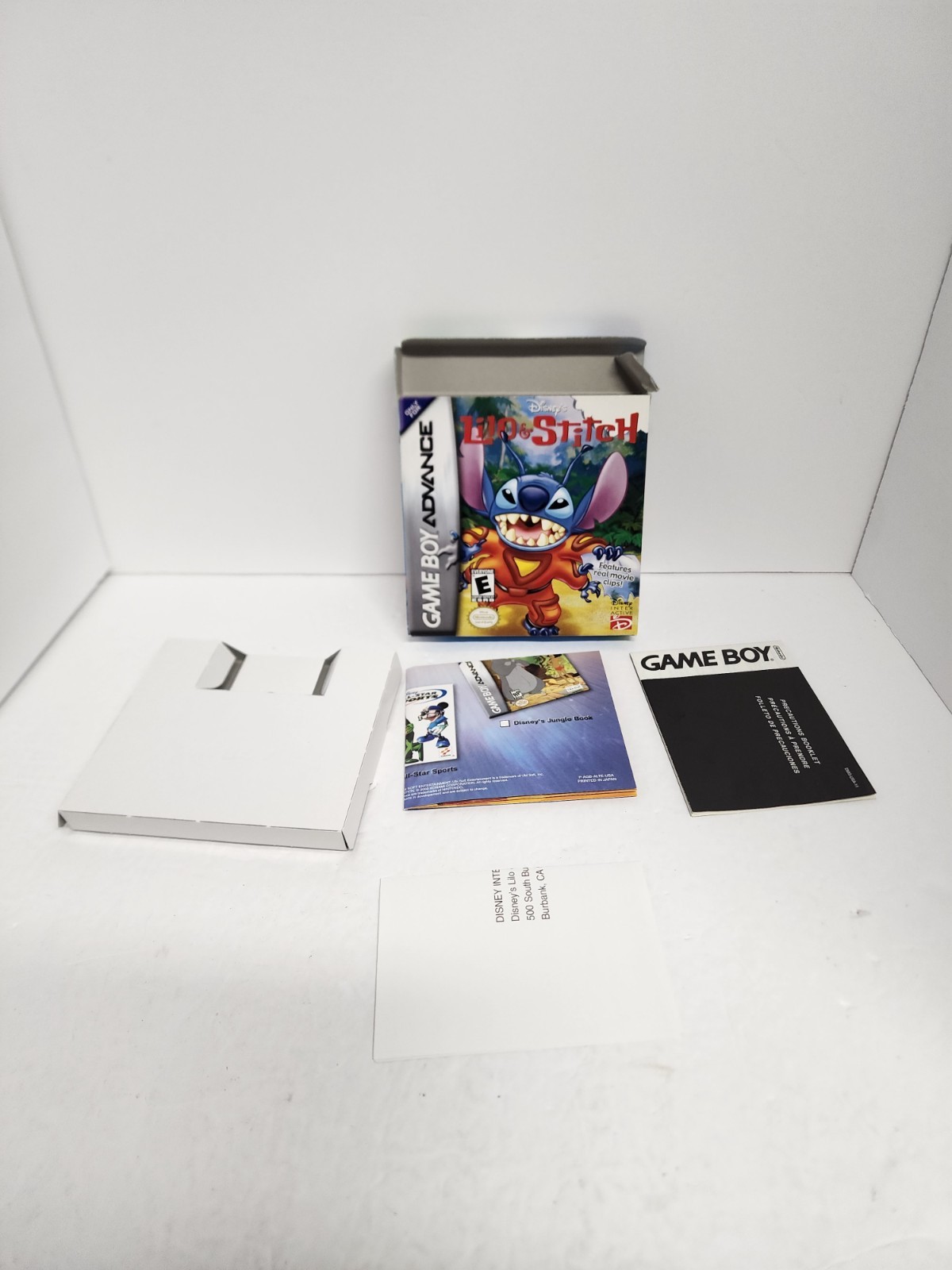 Gameboy Advance Disney’s Lilo & Stitch Authentic! Box & insert Only.