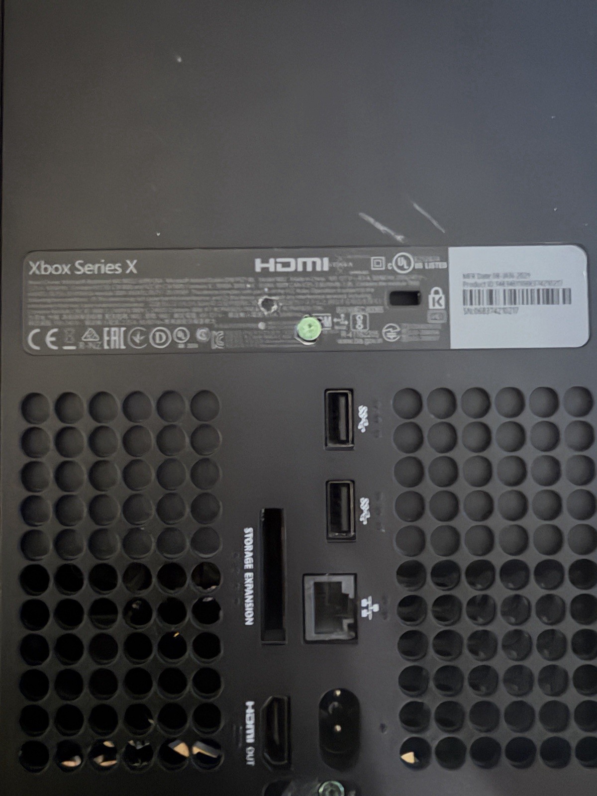 Microsoft Xbox Series X 1TB SSD Home Console – Black Model 1882 PARTS OR REPAIR