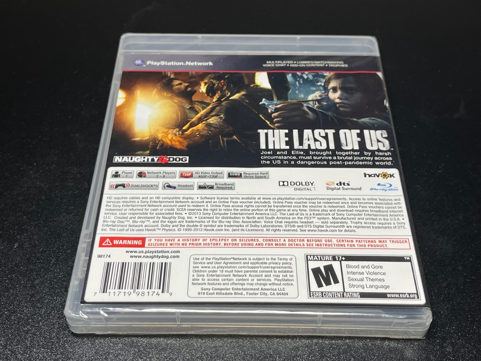 🔥First Print 🔥The Last of Us PS3 Sony PlayStation 3 2013 Black Label – Sealed
