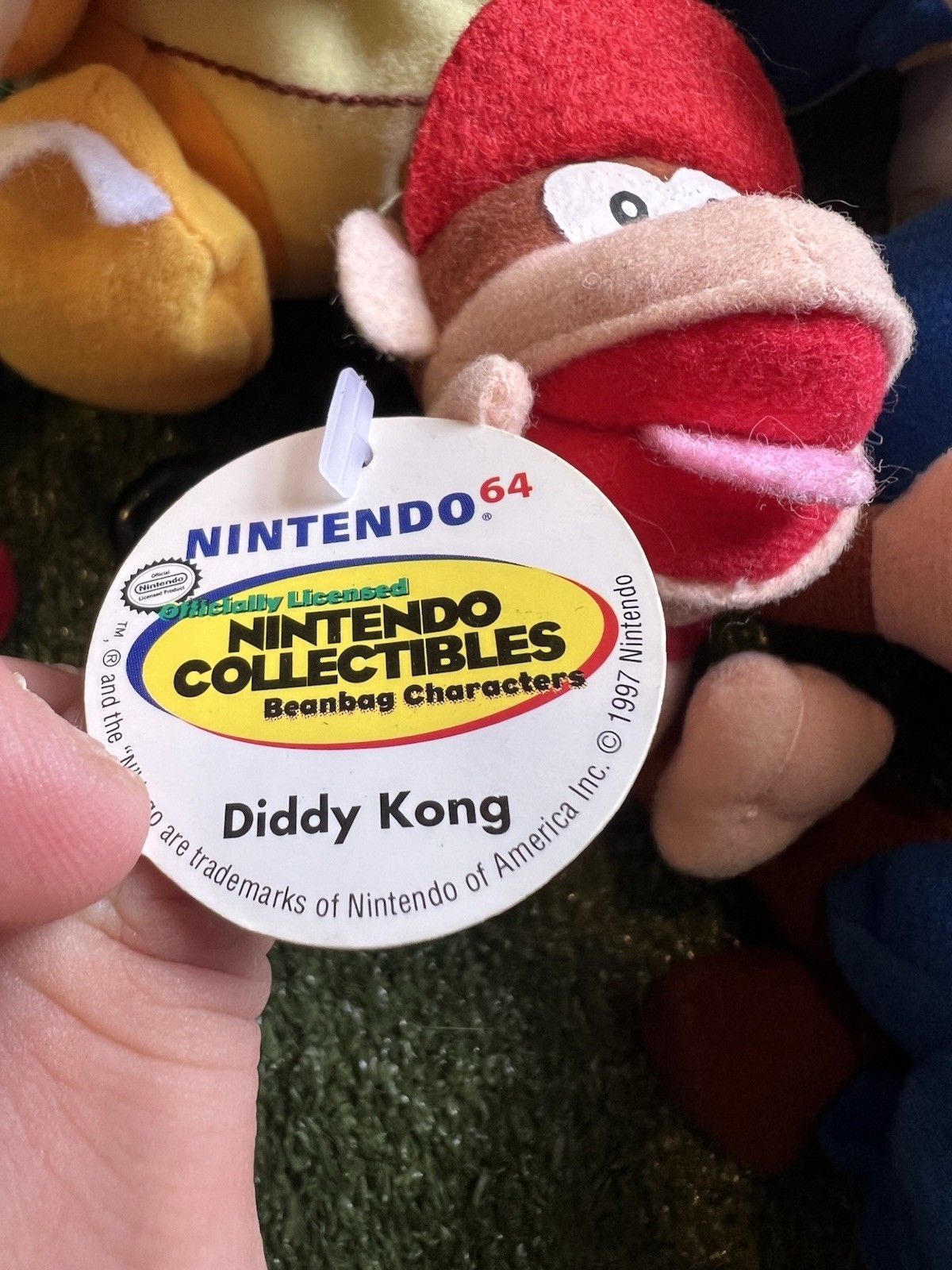 13 1997 Nintendo 6″ Plush BDA BD&A Super Mario Yoshi N64 Video Game Bean Bag
