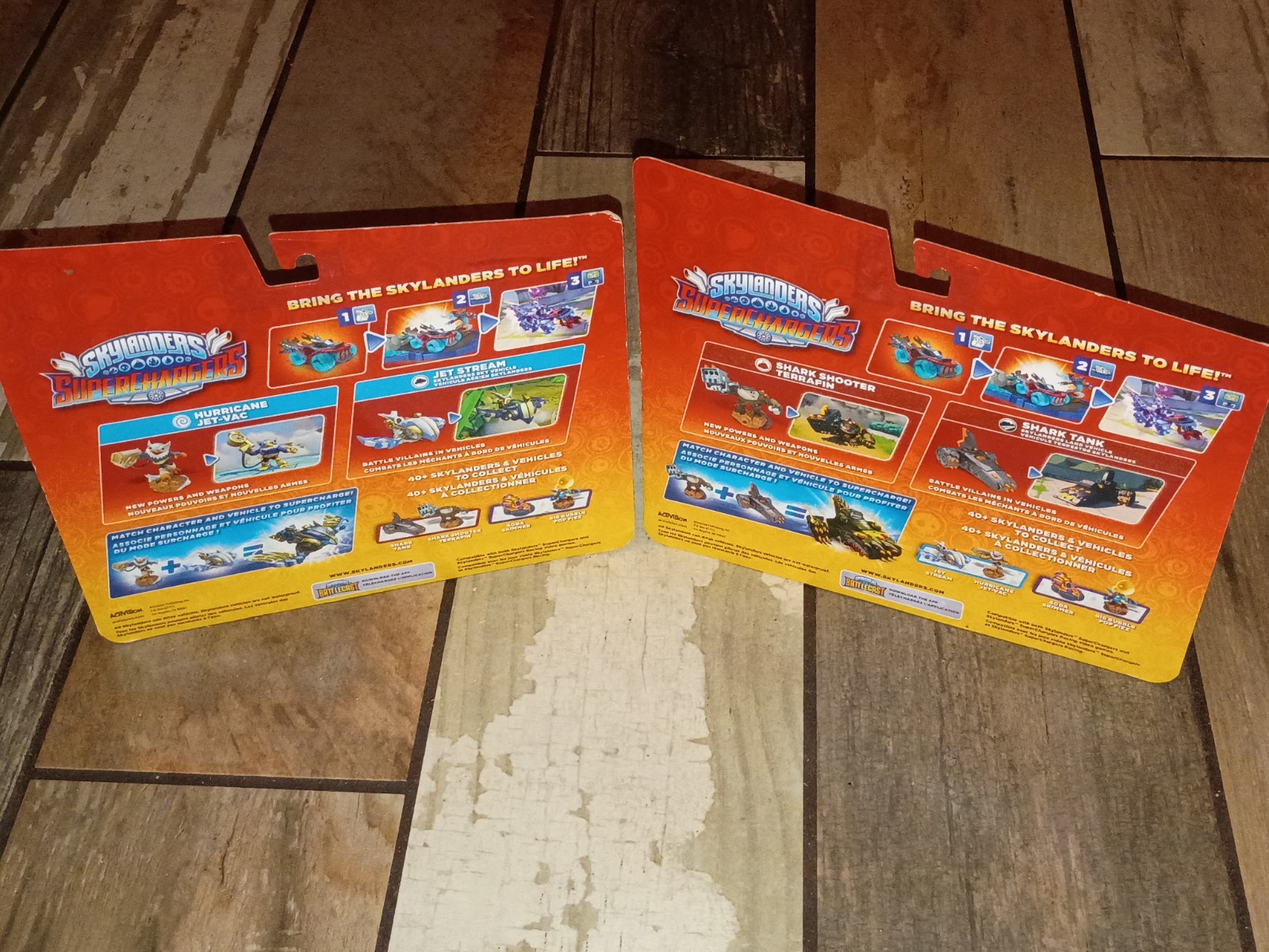 SKYLANDERS Supercharges Combo Pk HURRICANE Jet -Vac AND SHARK Tank FREE SHIPPING