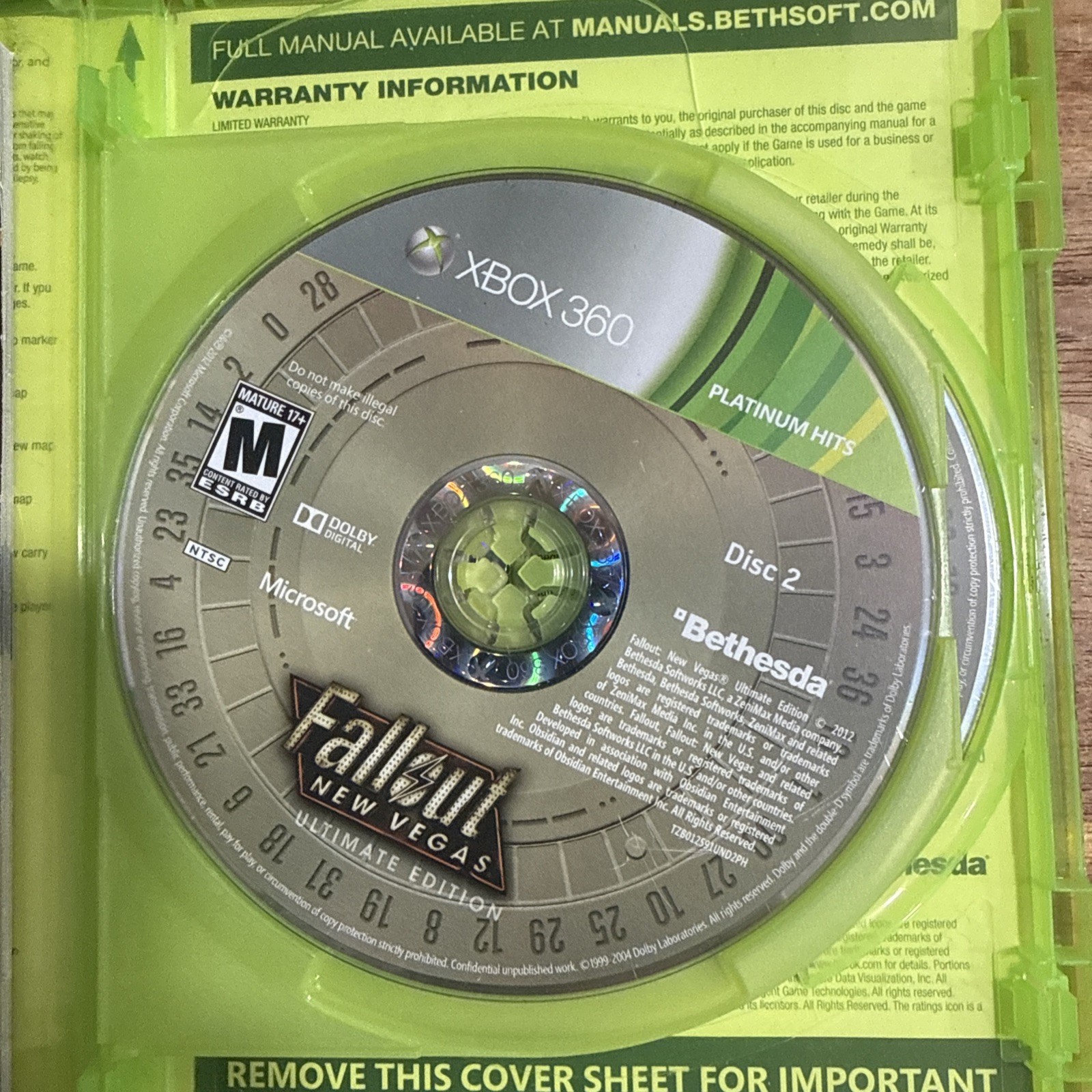 Fallout: New Vegas – Ultimate Edition (Xbox 360, 2012) *TESTED & CIB* & Fall 3