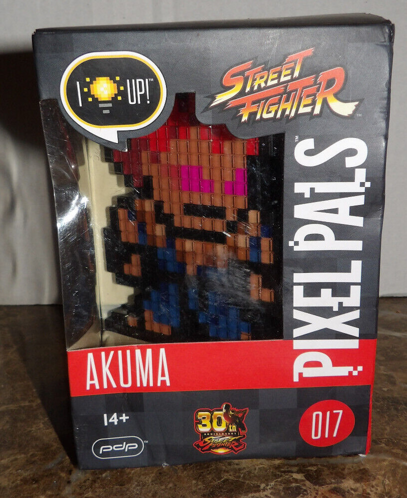 Pixel Pals: Street Fighter 30th Anniversary – Akuma #017 New in Box Light Up