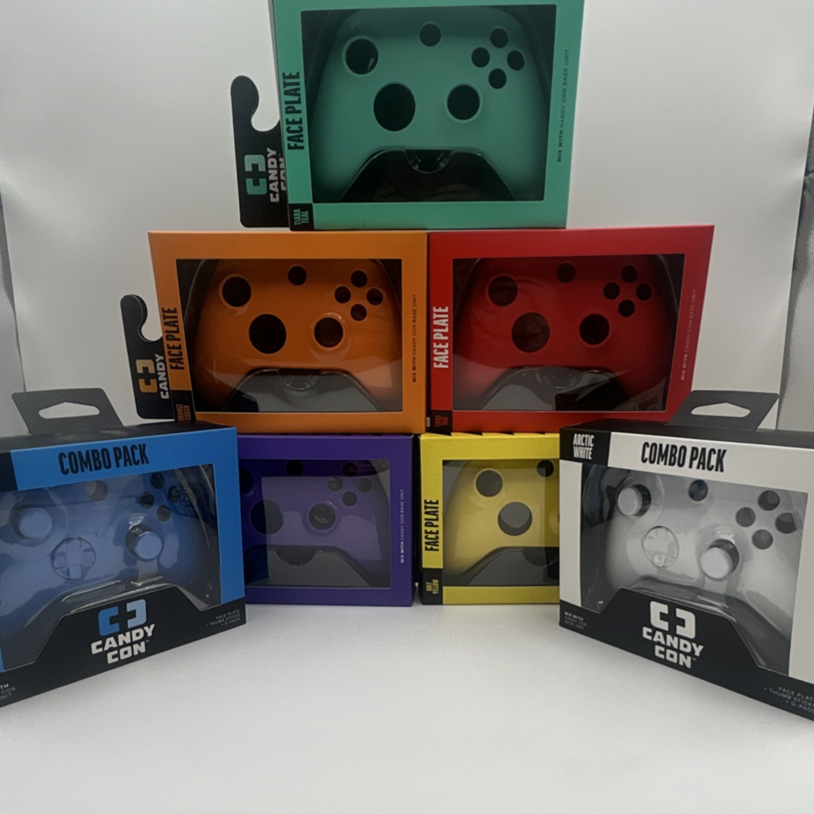 Candy Con Magnetic Faceplate Combo Pack White Purple Blue Red Teal Orange lot 7