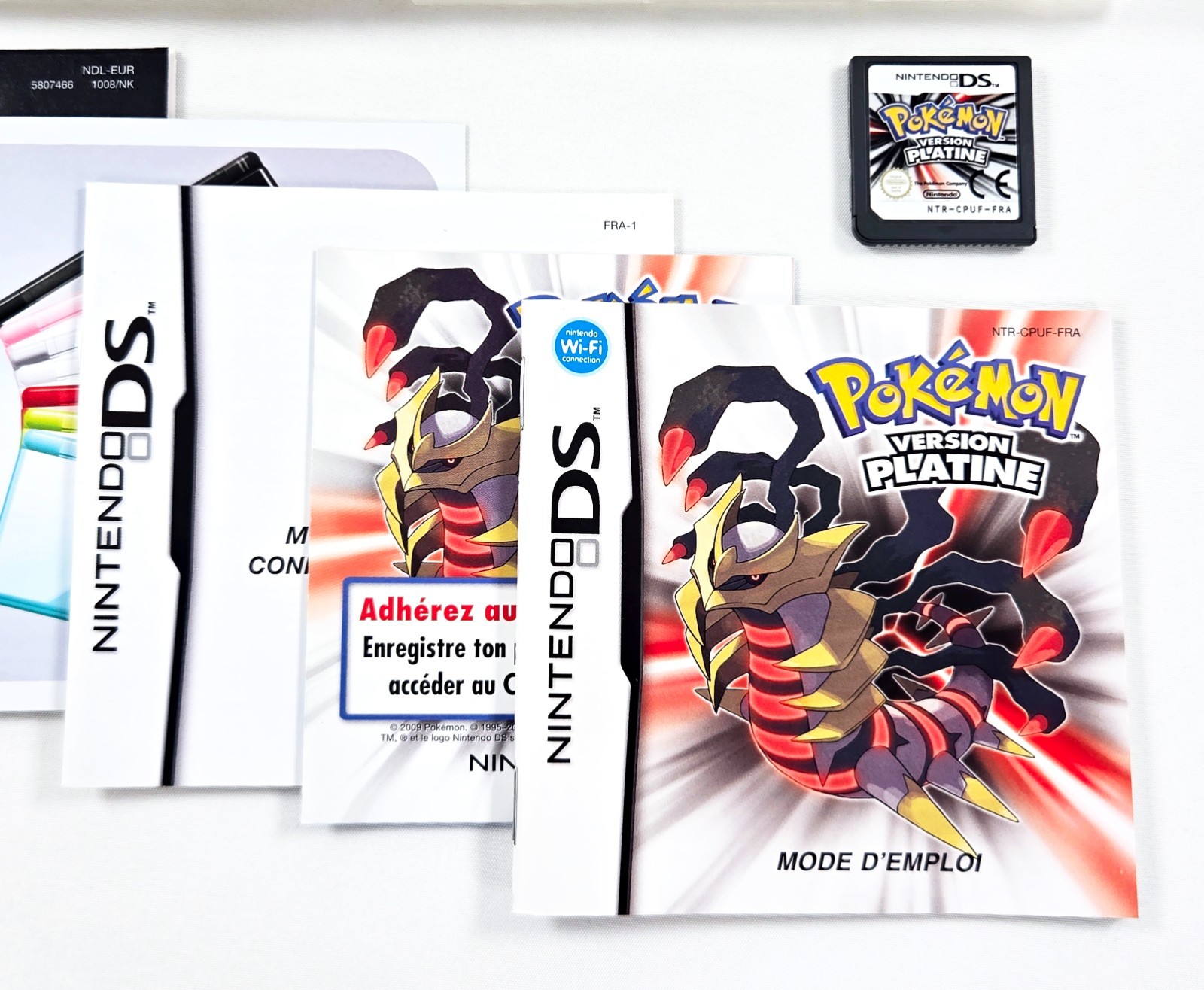 POKEMON PLATINUM COMPLETE CIB 2009 FRA PAL Authentic Nintendo DS Tested