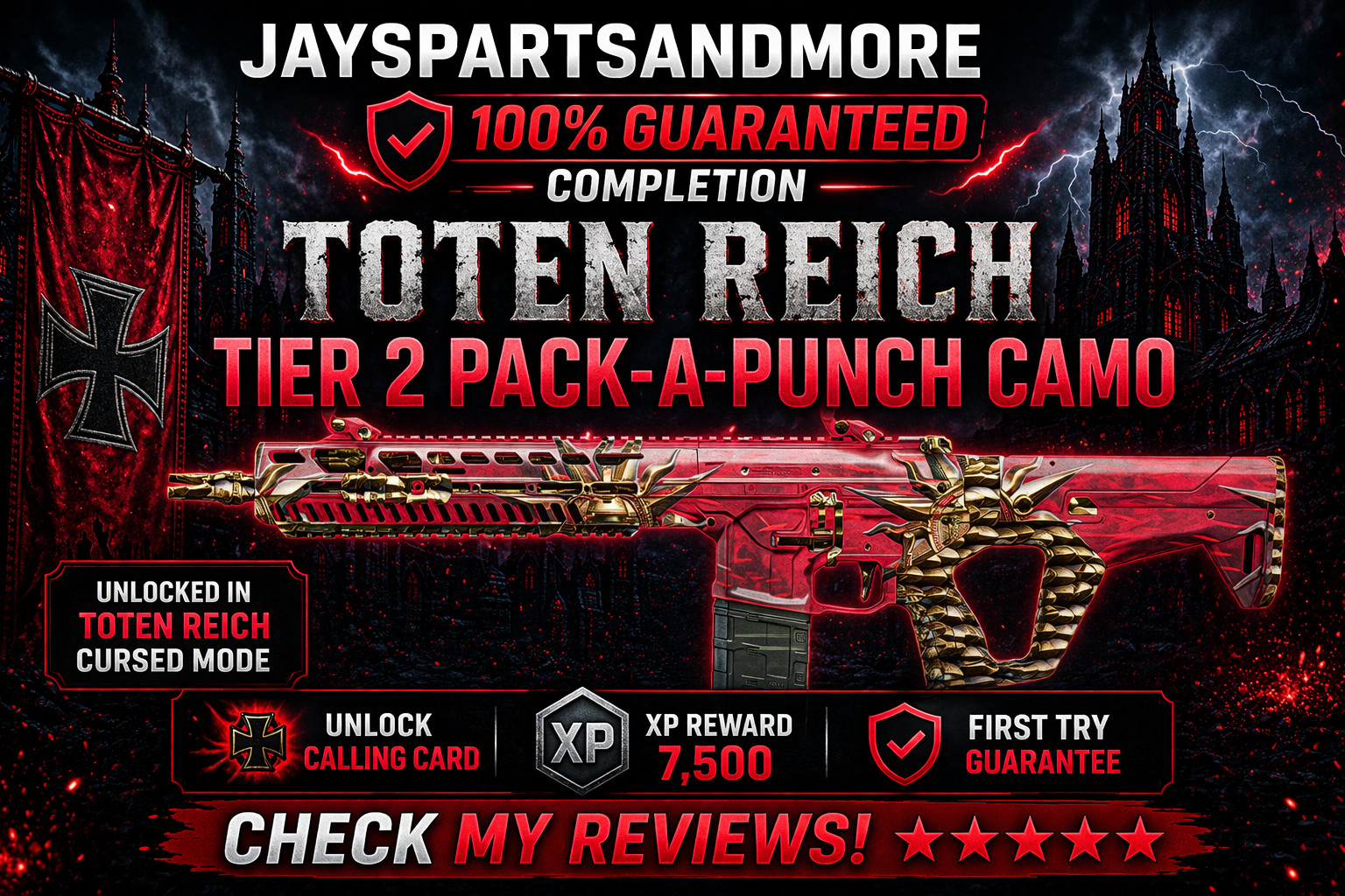 Toten Reich Tier 2 Cursed Pack a Punch Camo FAST Black Ops 7 BO7 Zombies NEW MAP