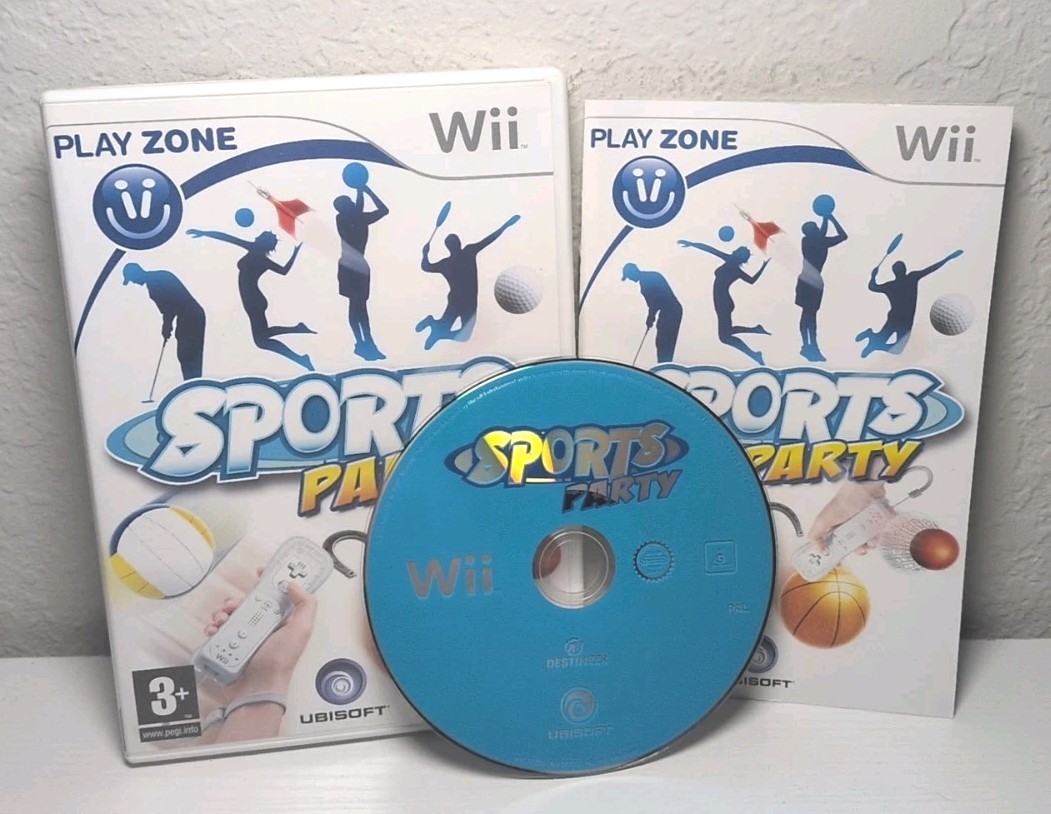 Sports Party Nintendo Wii Made On Germany PAL Version Complete B276