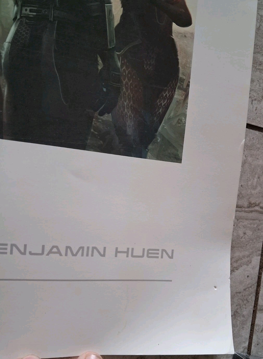Mass Effect 2 The Team Lithograph 2011 Great Condition
